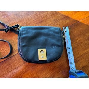 J Crew Small Black Leather Crossbody